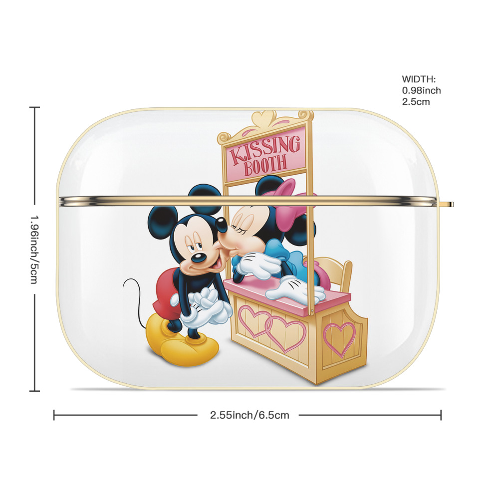 ミッキーマウス Mickey Mouse 【AirPods Pro用】ハードシェル保護ケース｜耐衝撃・防指紋・カラビナ付き商品仕様