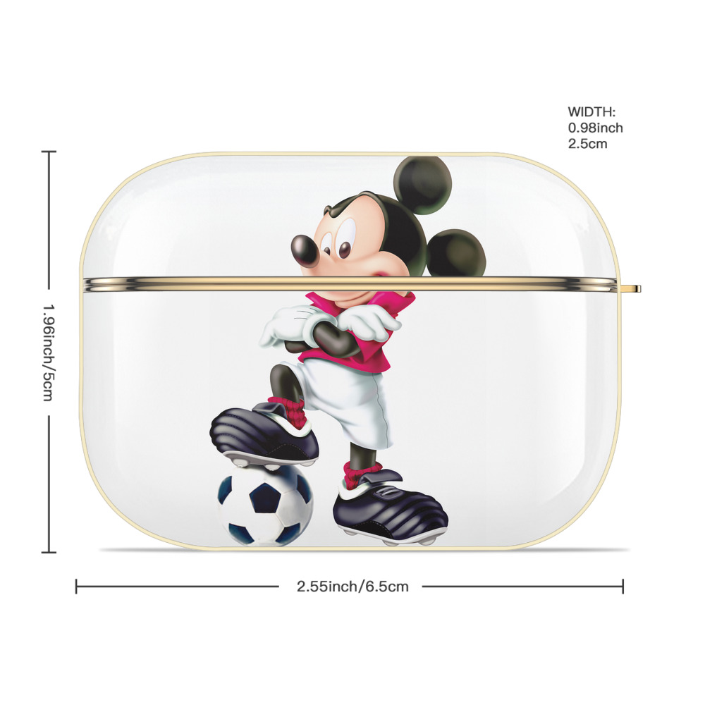ミッキーマウス Mickey Mouse 【AirPods Pro用】ハードシェル保護ケース｜耐衝撃・防指紋・カラビナ付き商品仕様