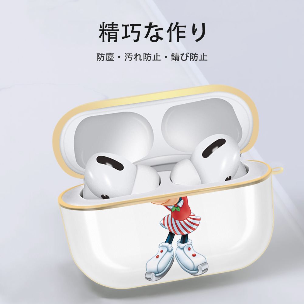 ミッキーマウス Mickey Mouse 【AirPods Pro用】ハードシェル保護ケース｜耐衝撃・防指紋・カラビナ付き商品仕様