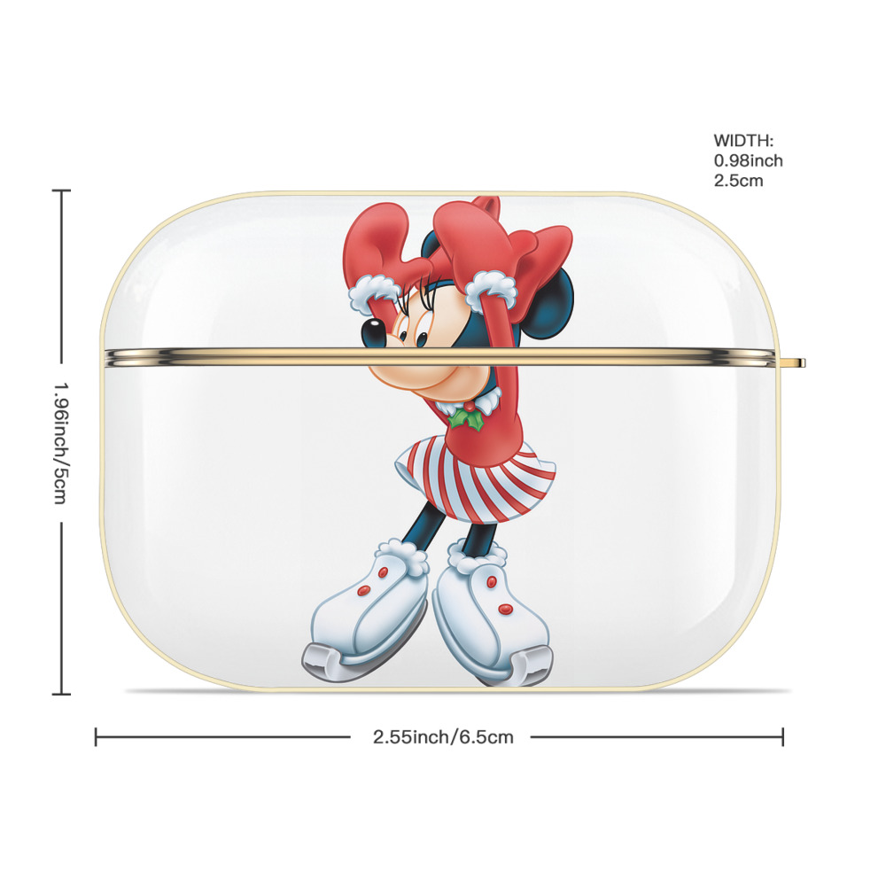ミッキーマウス Mickey Mouse 【AirPods Pro用】ハードシェル保護ケース｜耐衝撃・防指紋・カラビナ付き商品仕様