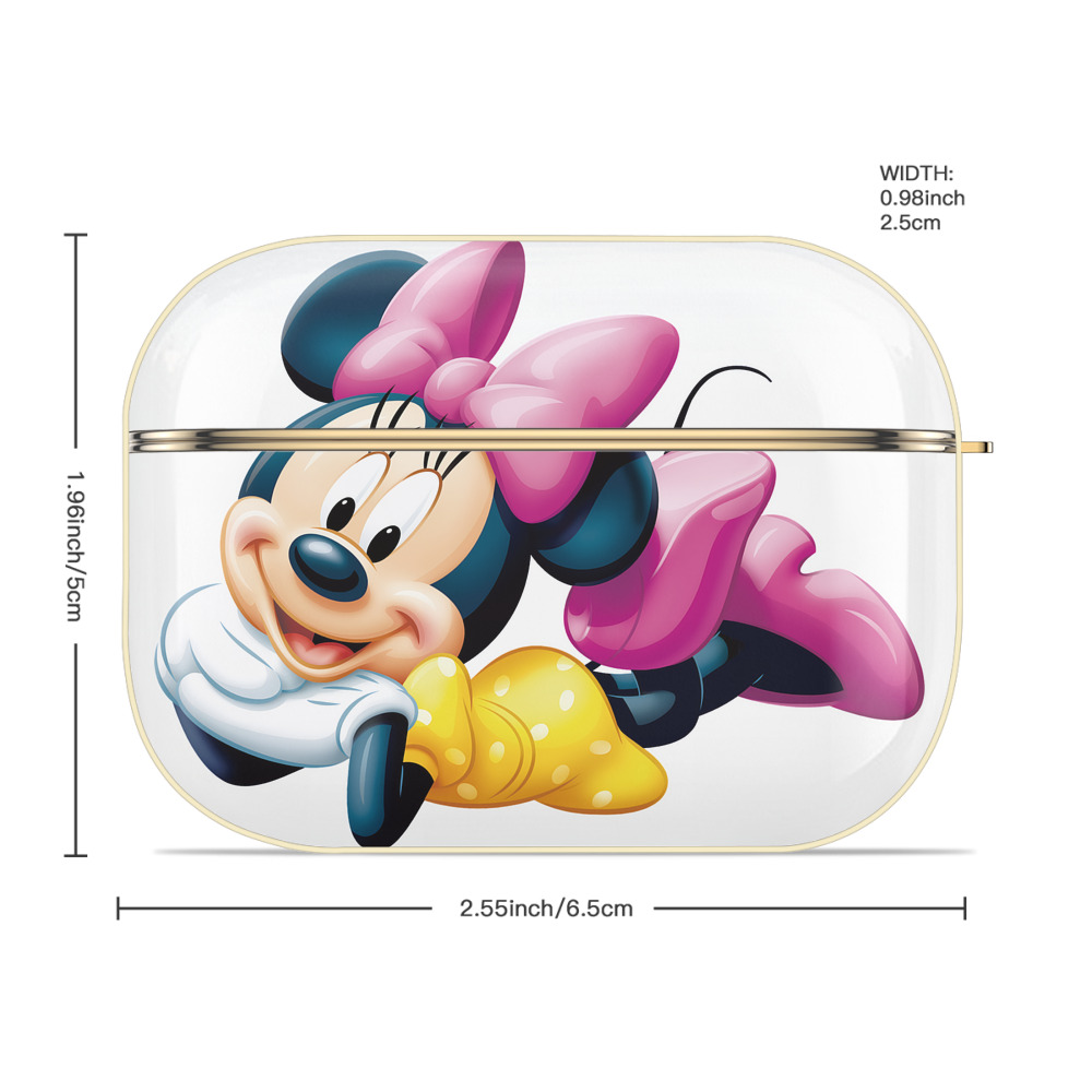 ミッキーマウス Mickey Mouse 【AirPods Pro用】ハードシェル保護ケース｜耐衝撃・防指紋・カラビナ付き商品仕様