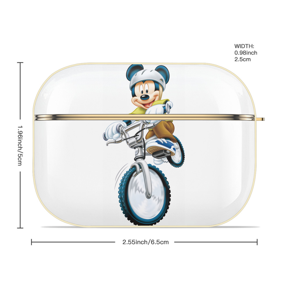 ミッキーマウス Mickey Mouse 【AirPods Pro用】ハードシェル保護ケース｜耐衝撃・防指紋・カラビナ付き商品仕様