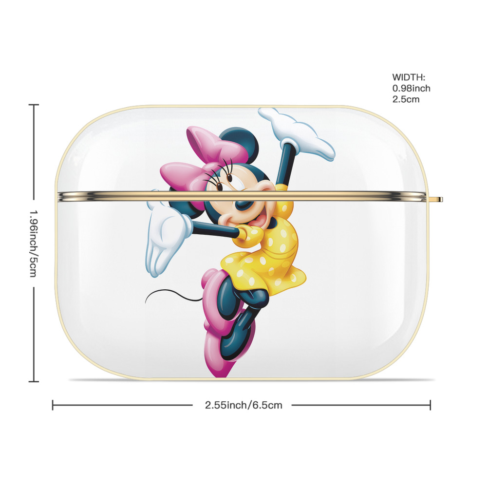 ミッキーマウス Mickey Mouse 【AirPods Pro用】ハードシェル保護ケース｜耐衝撃・防指紋・カラビナ付き商品仕様