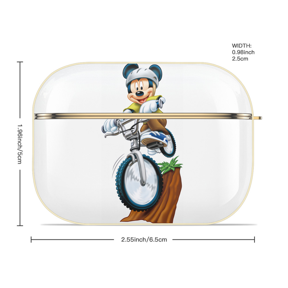 ミッキーマウス Mickey Mouse 【AirPods Pro用】ハードシェル保護ケース｜耐衝撃・防指紋・カラビナ付き商品仕様