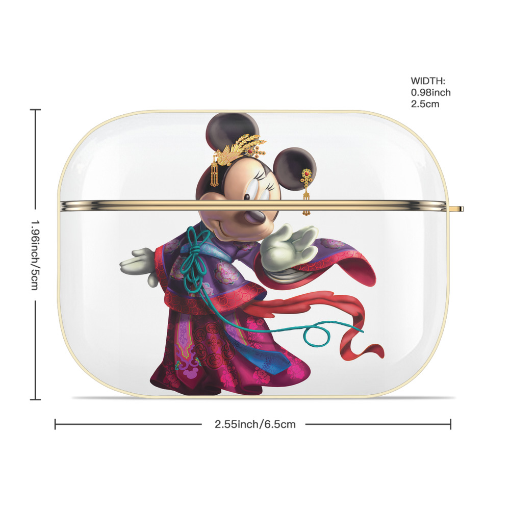 ミッキーマウス Mickey Mouse 【AirPods Pro用】ハードシェル保護ケース｜耐衝撃・防指紋・カラビナ付き商品仕様