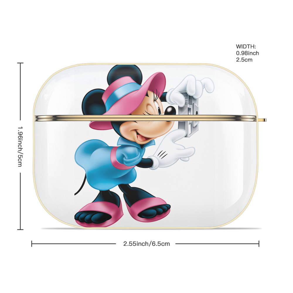 ミッキーマウス Mickey Mouse 【AirPods Pro用】ハードシェル保護ケース｜耐衝撃・防指紋・カラビナ付き商品仕様