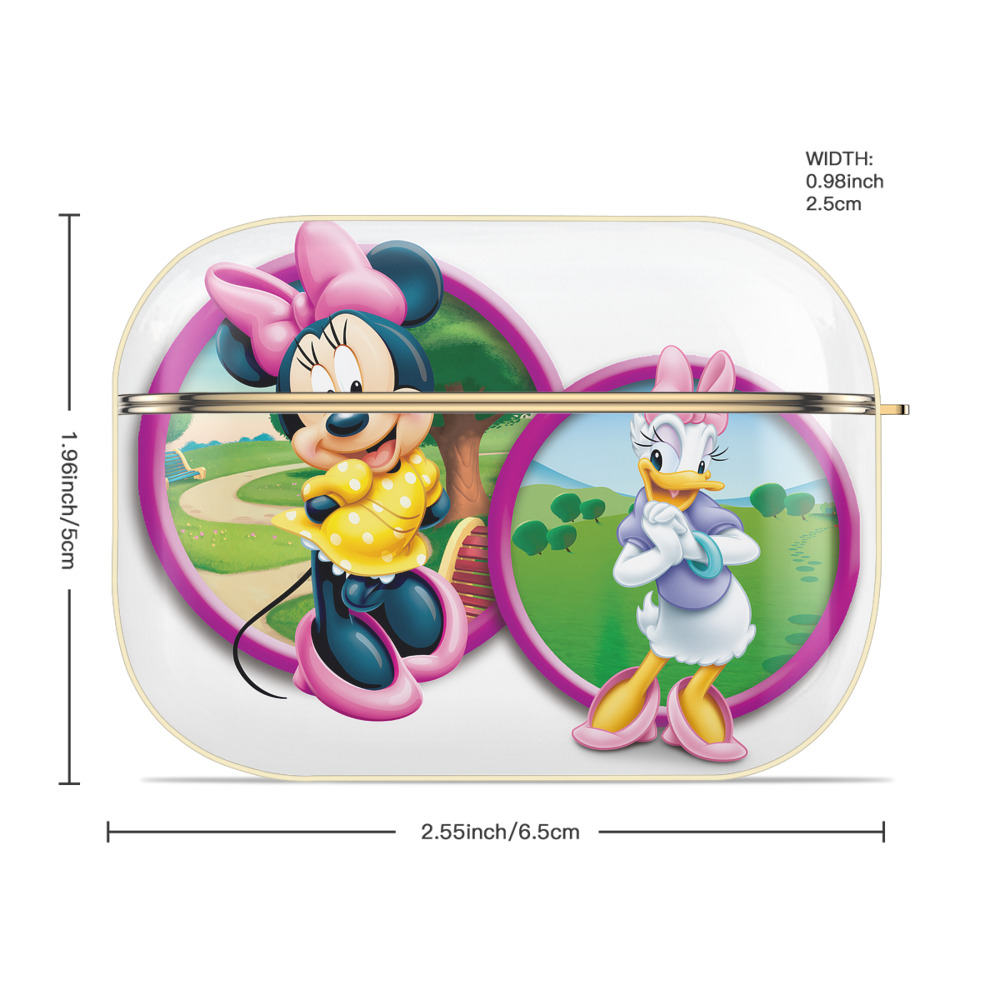 ミッキーマウス Mickey Mouse 【AirPods Pro用】ハードシェル保護ケース｜耐衝撃・防指紋・カラビナ付き商品仕様