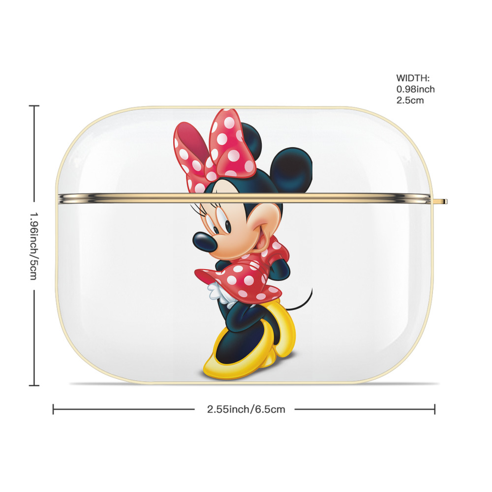 ミッキーマウス Mickey Mouse 【AirPods Pro用】ハードシェル保護ケース｜耐衝撃・防指紋・カラビナ付き商品仕様