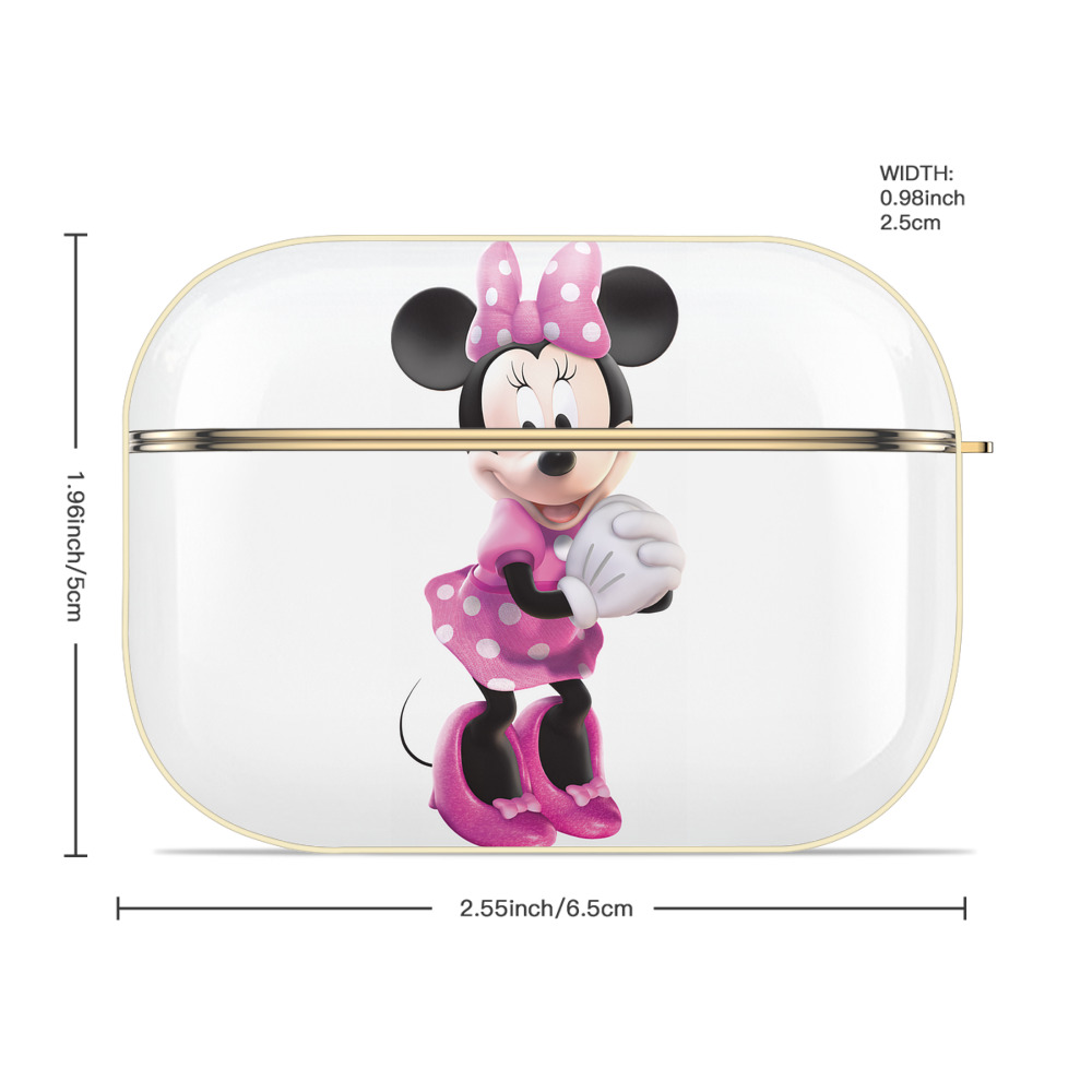 ミッキーマウス Mickey Mouse 【AirPods Pro用】ハードシェル保護ケース｜耐衝撃・防指紋・カラビナ付き商品仕様