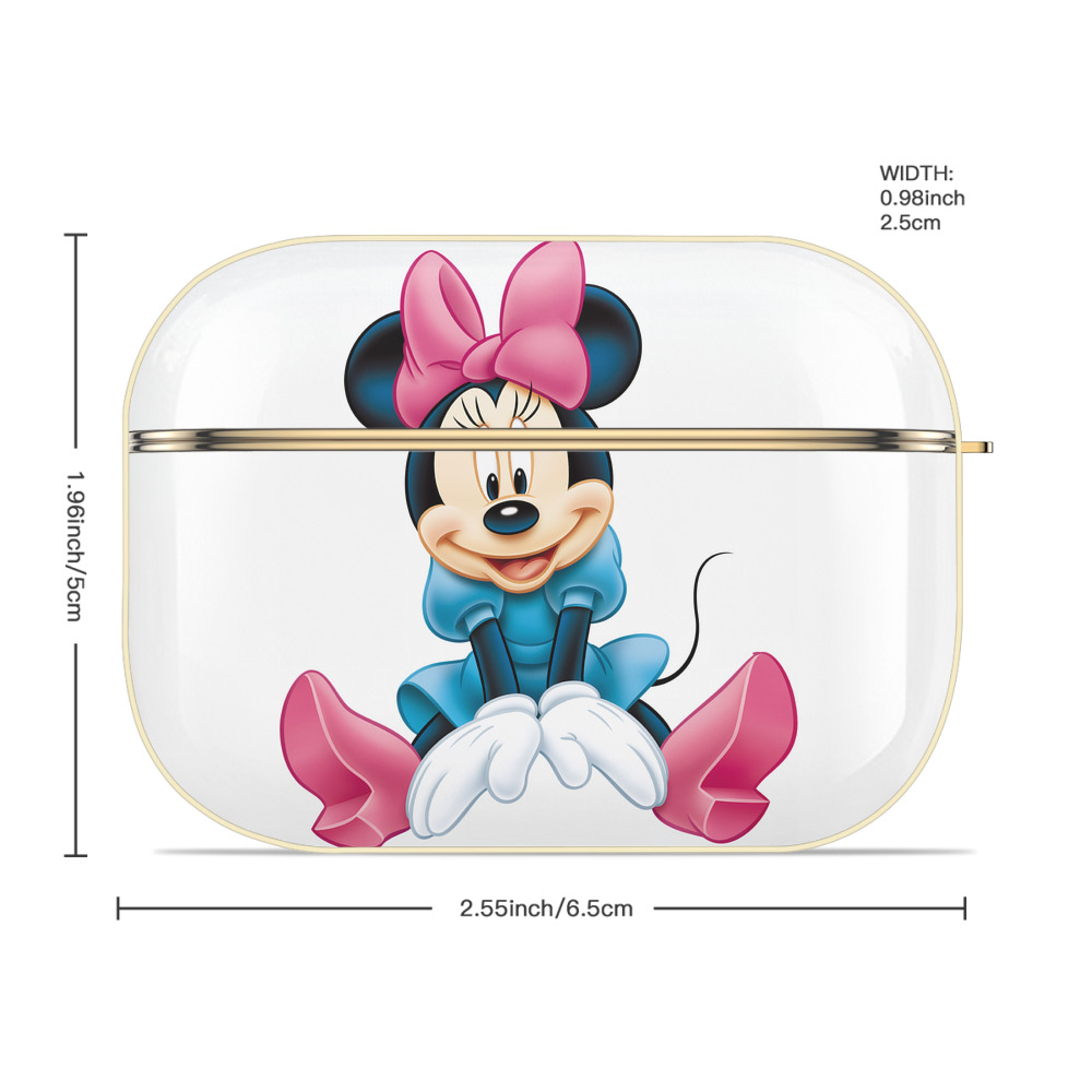 ミッキーマウス Mickey Mouse 【AirPods Pro用】ハードシェル保護ケース｜耐衝撃・防指紋・カラビナ付き商品仕様