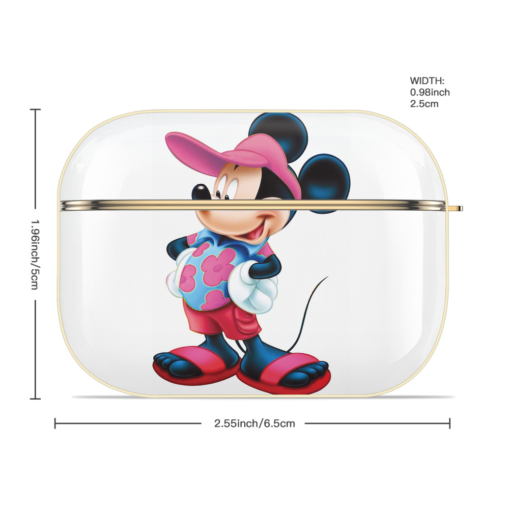 ミッキーマウス Mickey Mouse 【AirPods Pro用】ハードシェル保護ケース｜耐衝撃・防指紋・カラビナ付き商品仕様