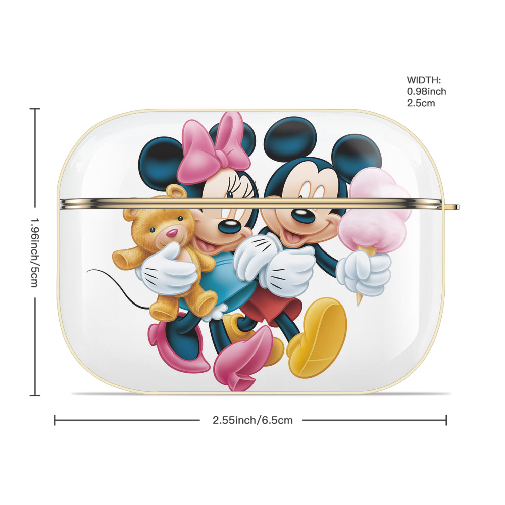 ミッキーマウス Mickey Mouse 【AirPods Pro用】ハードシェル保護ケース｜耐衝撃・防指紋・カラビナ付き商品仕様