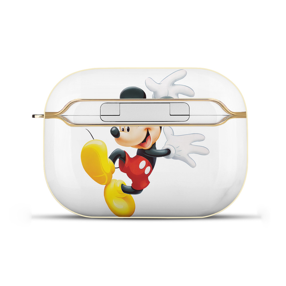 （画像用） ミッキーマウス Mickey Mouse 【AirPods Pro用】ハードシェル保護ケース｜耐衝撃・防指紋・カラビナ付き商品仕様