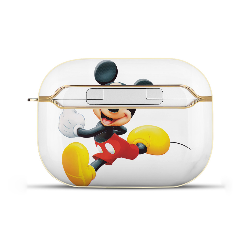 （画像用） ミッキーマウス Mickey Mouse 【AirPods Pro用】ハードシェル保護ケース｜耐衝撃・防指紋・カラビナ付き商品仕様