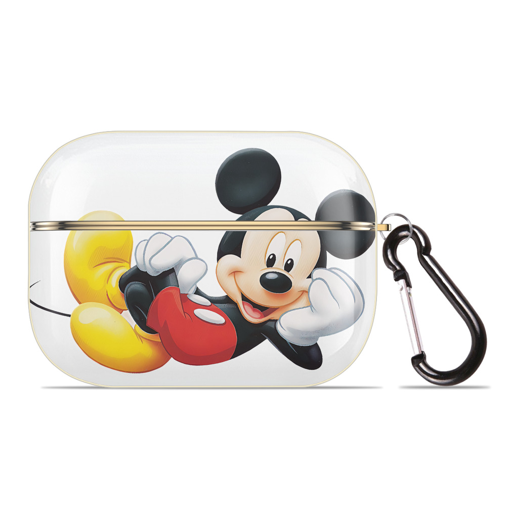 （画像用） ミッキーマウス Mickey Mouse 【AirPods Pro用】ハードシェル保護ケース｜耐衝撃・防指紋・カラビナ付き商品仕様