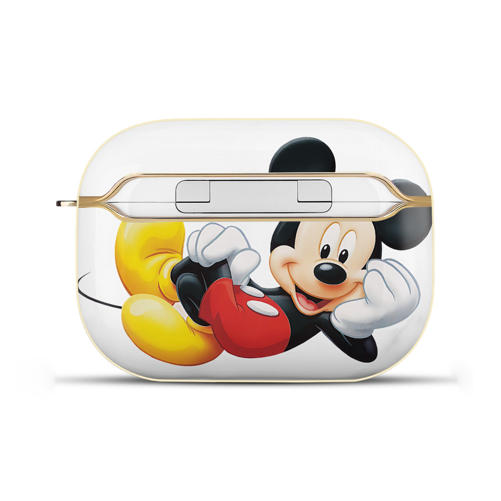 （画像用） ミッキーマウス Mickey Mouse 【AirPods Pro用】ハードシェル保護ケース｜耐衝撃・防指紋・カラビナ付き商品仕様