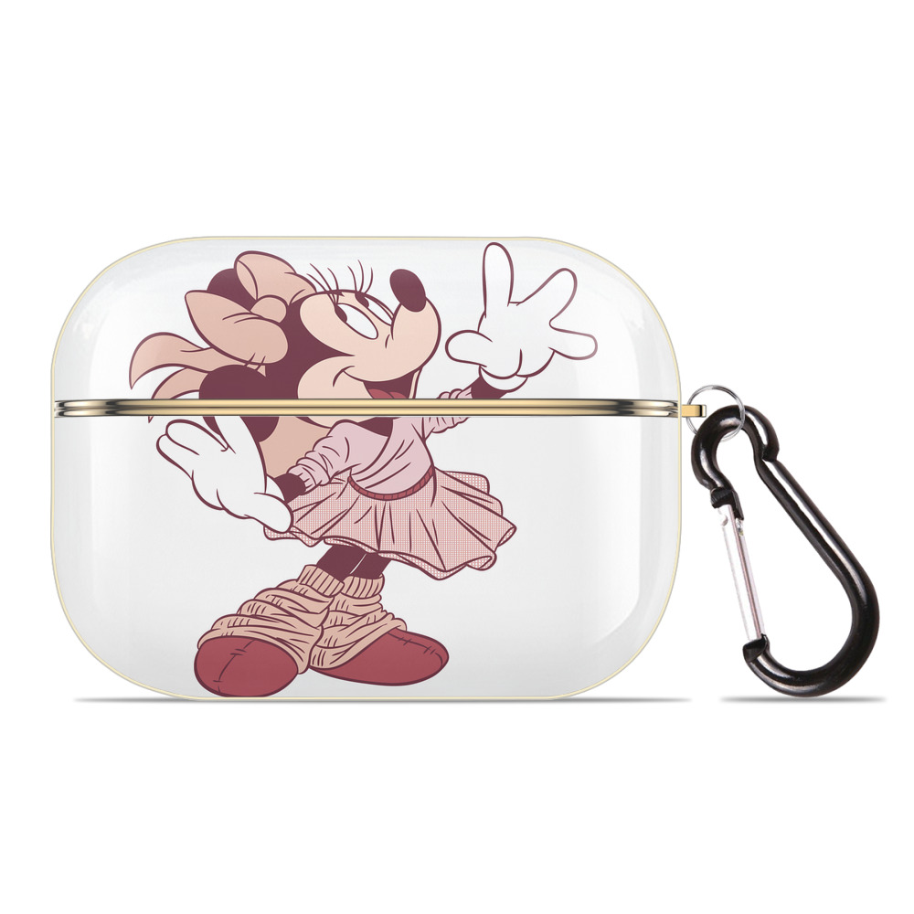 （画像用） ミッキーマウス Mickey Mouse 【AirPods Pro用】ハードシェル保護ケース｜耐衝撃・防指紋・カラビナ付き商品仕様