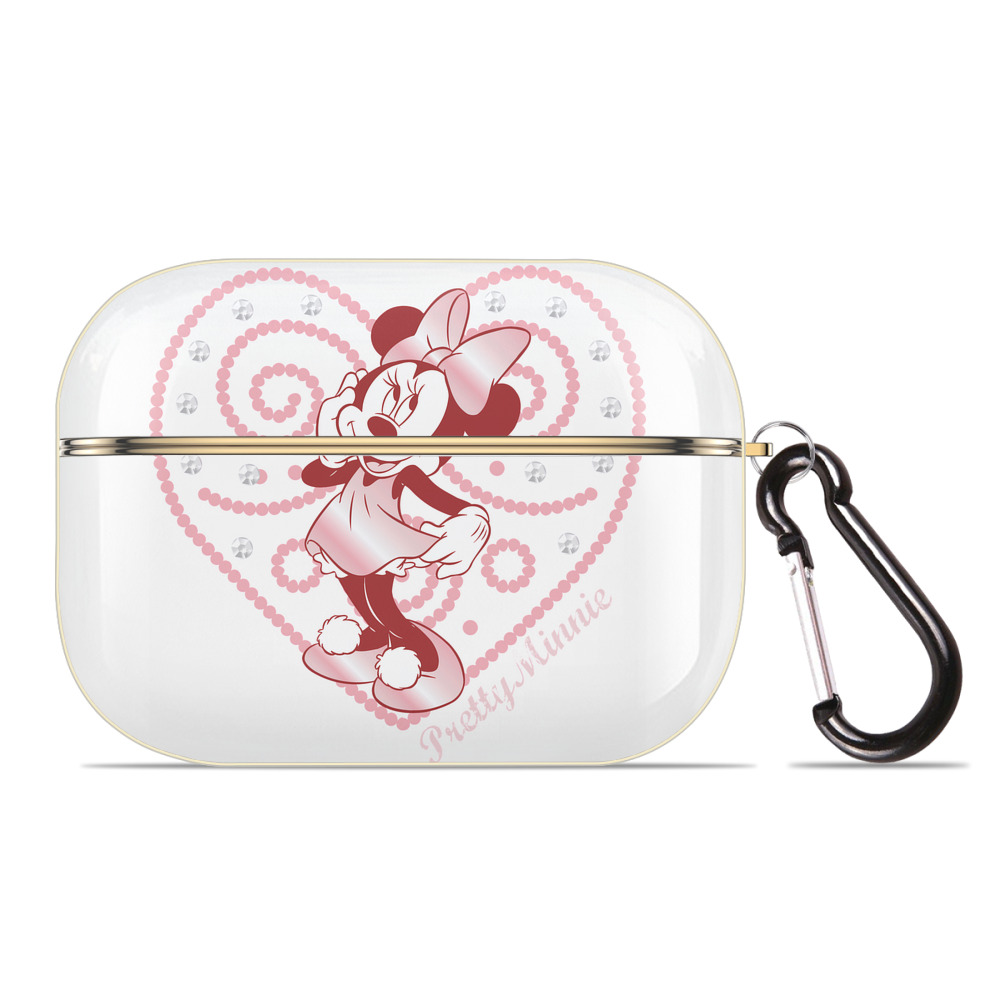 （画像用） ミッキーマウス Mickey Mouse 【AirPods Pro用】ハードシェル保護ケース｜耐衝撃・防指紋・カラビナ付き商品仕様