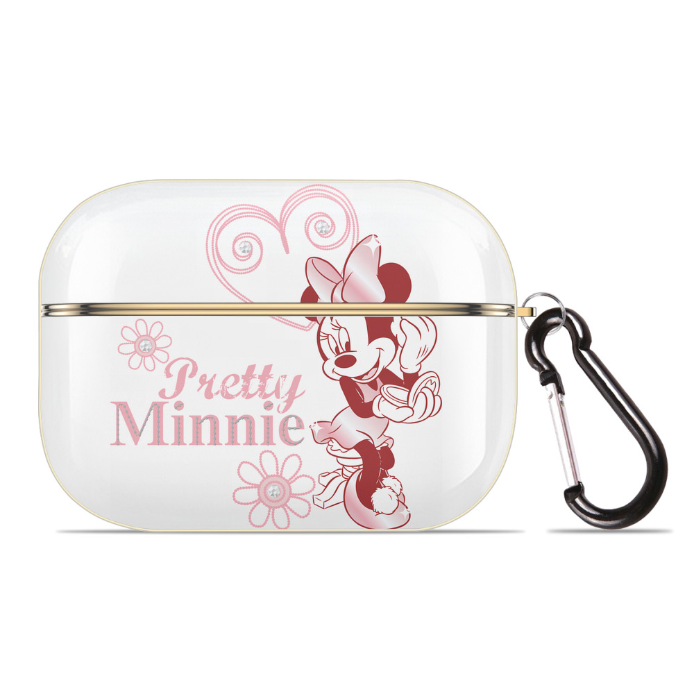 （画像用） ミッキーマウス Mickey Mouse 【AirPods Pro用】ハードシェル保護ケース｜耐衝撃・防指紋・カラビナ付き商品仕様