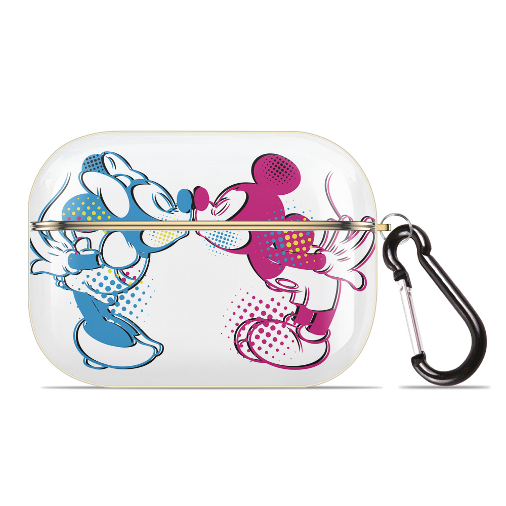 （画像用） ミッキーマウス Mickey Mouse 【AirPods Pro用】ハードシェル保護ケース｜耐衝撃・防指紋・カラビナ付き商品仕様