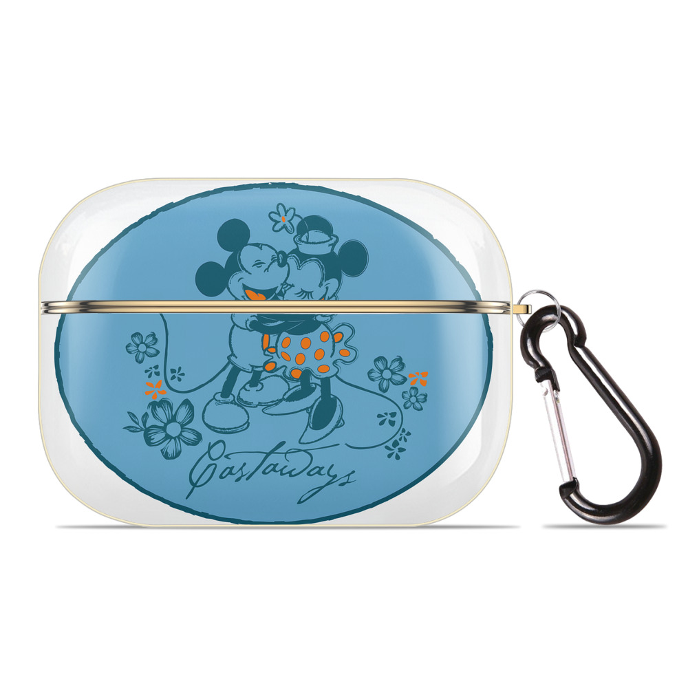 （画像用） ミッキーマウス Mickey Mouse 【AirPods Pro用】ハードシェル保護ケース｜耐衝撃・防指紋・カラビナ付き商品仕様