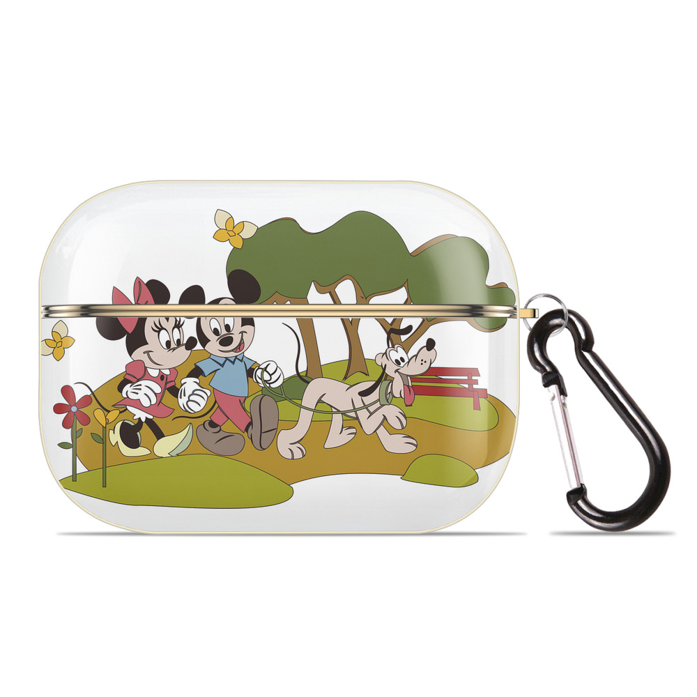 （画像用） ミッキーマウス Mickey Mouse 【AirPods Pro用】ハードシェル保護ケース｜耐衝撃・防指紋・カラビナ付き商品仕様