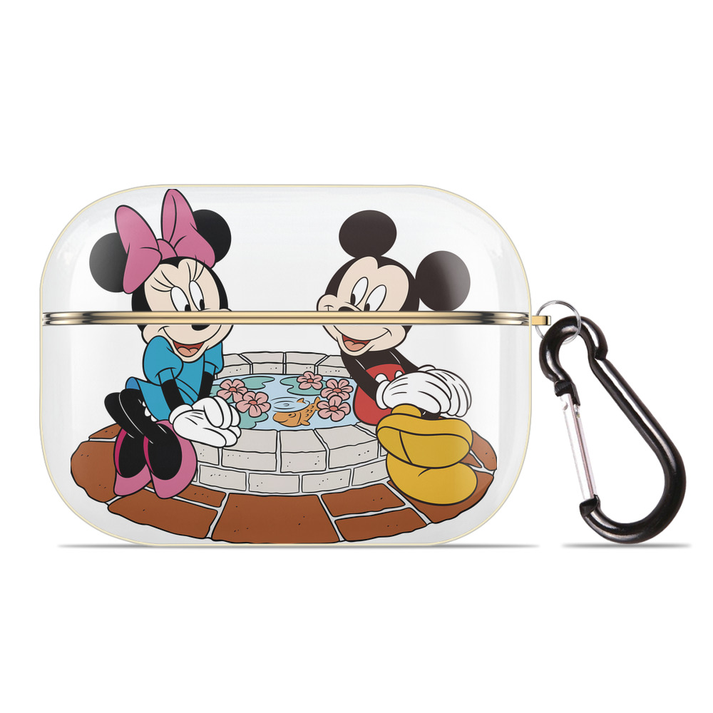 （画像用） ミッキーマウス Mickey Mouse 【AirPods Pro用】ハードシェル保護ケース｜耐衝撃・防指紋・カラビナ付き商品仕様