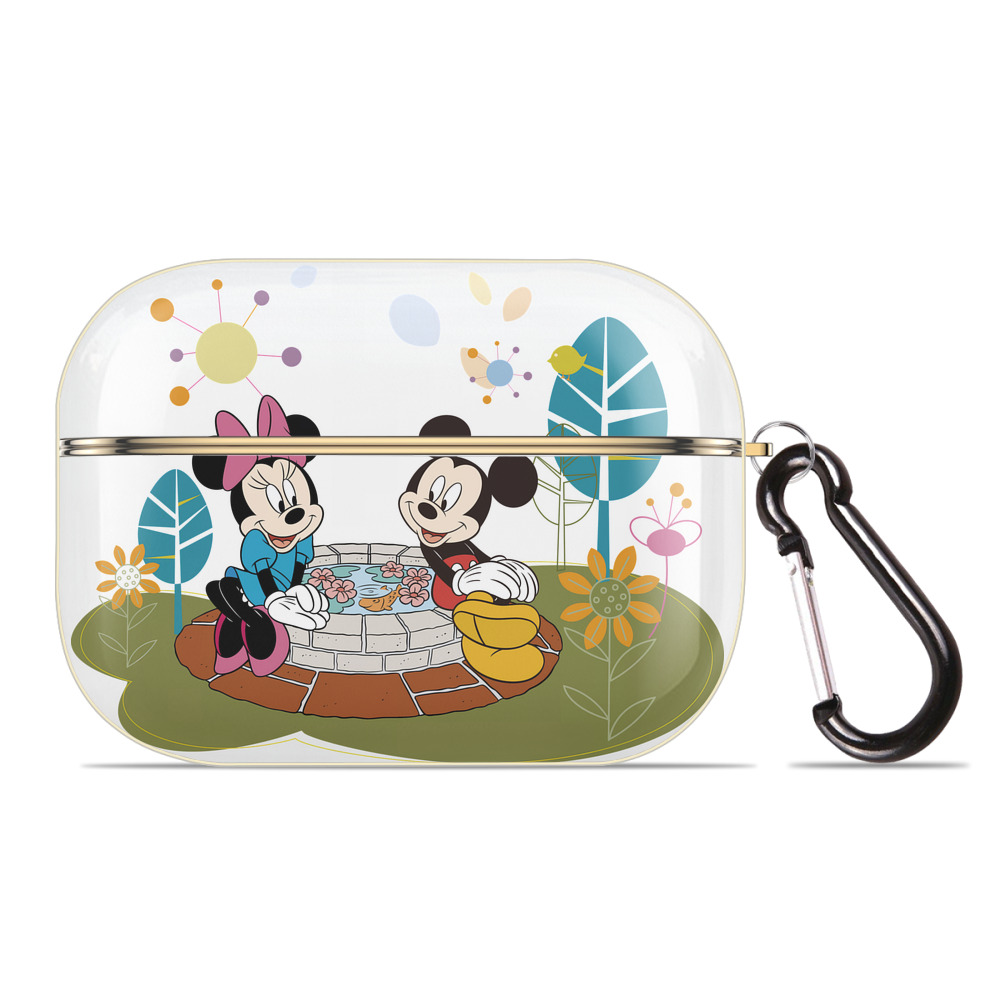 （画像用） ミッキーマウス Mickey Mouse 【AirPods Pro用】ハードシェル保護ケース｜耐衝撃・防指紋・カラビナ付き商品仕様