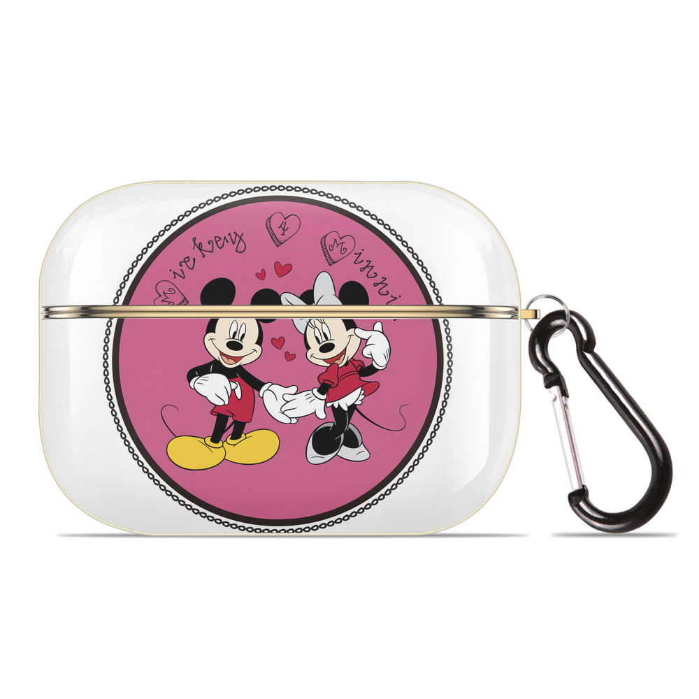 （画像用） ミッキーマウス Mickey Mouse 【AirPods Pro用】ハードシェル保護ケース｜耐衝撃・防指紋・カラビナ付き商品仕様