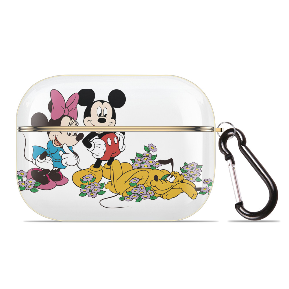 （画像用） ミッキーマウス Mickey Mouse 【AirPods Pro用】ハードシェル保護ケース｜耐衝撃・防指紋・カラビナ付き商品仕様
