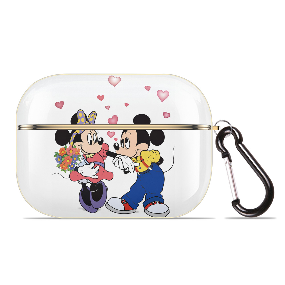 （画像用） ミッキーマウス Mickey Mouse 【AirPods Pro用】ハードシェル保護ケース｜耐衝撃・防指紋・カラビナ付き商品仕様