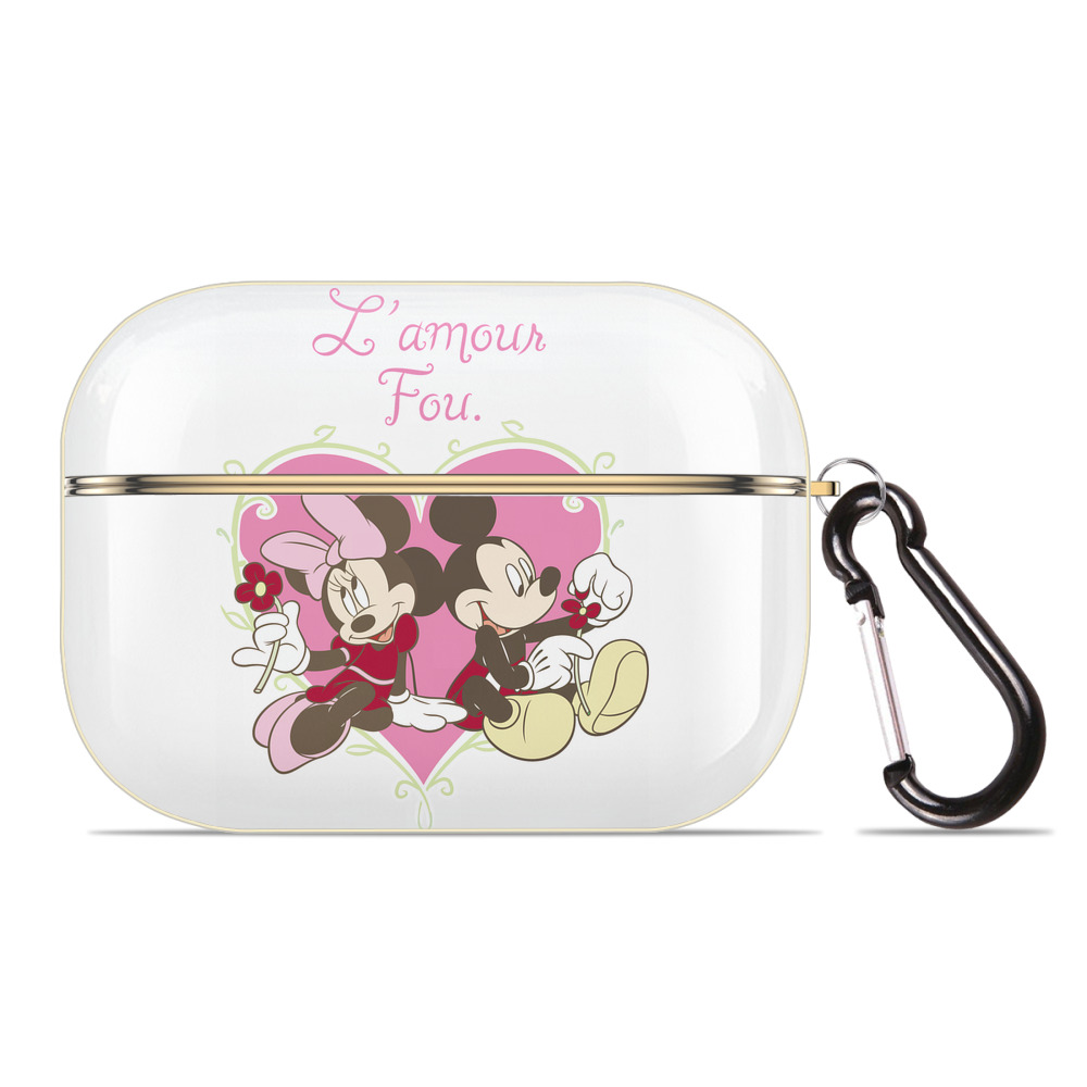 （画像用） ミッキーマウス Mickey Mouse 【AirPods Pro用】ハードシェル保護ケース｜耐衝撃・防指紋・カラビナ付き商品仕様