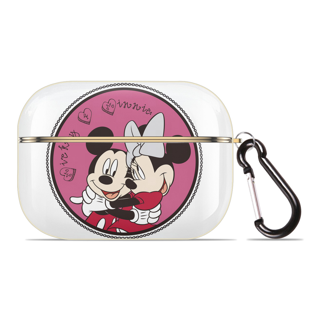 （画像用） ミッキーマウス Mickey Mouse 【AirPods Pro用】ハードシェル保護ケース｜耐衝撃・防指紋・カラビナ付き商品仕様