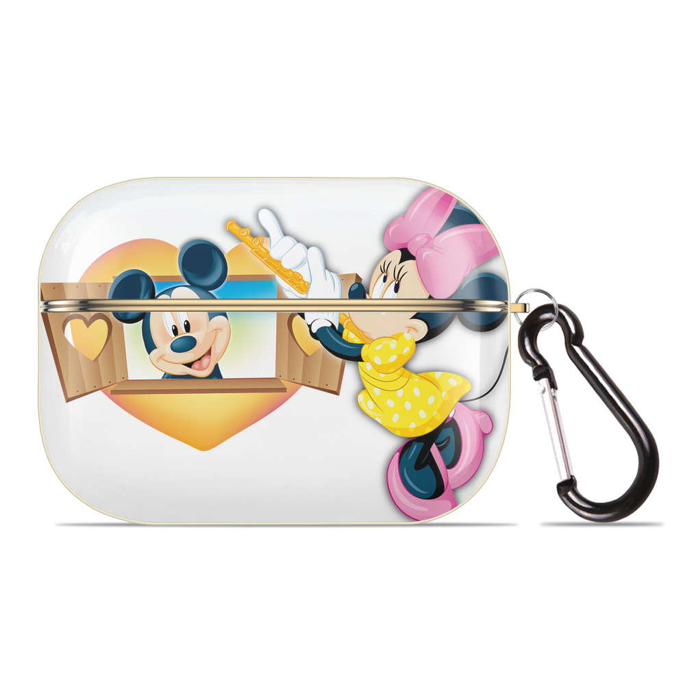 （画像用） ミッキーマウス Mickey Mouse 【AirPods Pro用】ハードシェル保護ケース｜耐衝撃・防指紋・カラビナ付き商品仕様