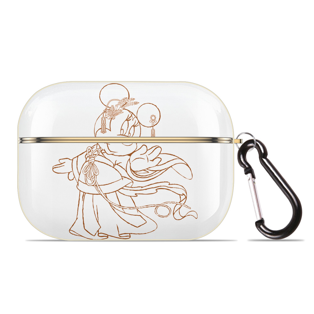 （画像用） ミッキーマウス Mickey Mouse 【AirPods Pro用】ハードシェル保護ケース｜耐衝撃・防指紋・カラビナ付き商品仕様
