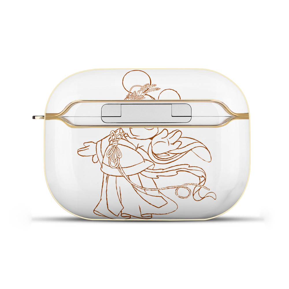 （画像用） ミッキーマウス Mickey Mouse 【AirPods Pro用】ハードシェル保護ケース｜耐衝撃・防指紋・カラビナ付き商品仕様