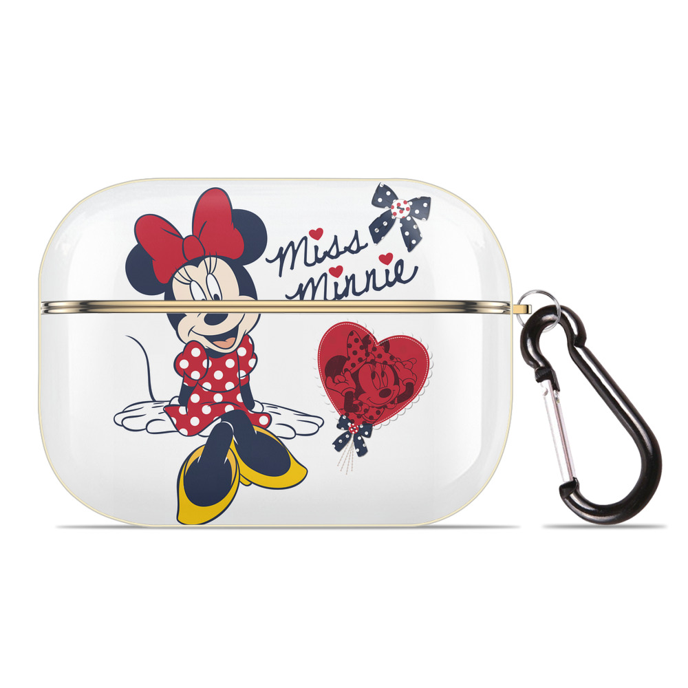（画像用） ミッキーマウス Mickey Mouse 【AirPods Pro用】ハードシェル保護ケース｜耐衝撃・防指紋・カラビナ付き商品仕様