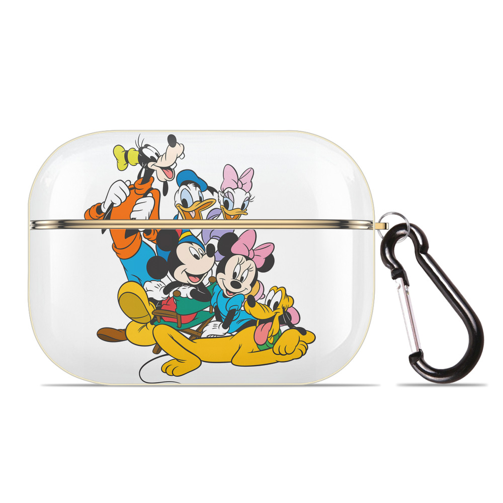 （画像用） ミッキーマウス Mickey Mouse 【AirPods Pro用】ハードシェル保護ケース｜耐衝撃・防指紋・カラビナ付き商品仕様