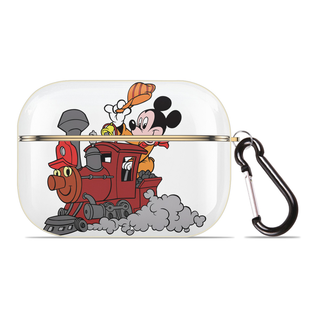 （画像用） ミッキーマウス Mickey Mouse 【AirPods Pro用】ハードシェル保護ケース｜耐衝撃・防指紋・カラビナ付き商品仕様