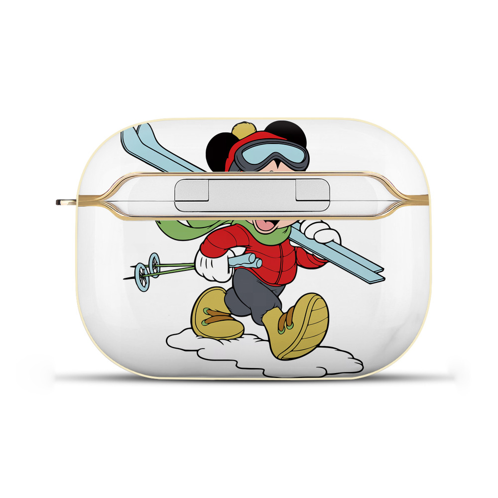 （画像用） ミッキーマウス Mickey Mouse 【AirPods Pro用】ハードシェル保護ケース｜耐衝撃・防指紋・カラビナ付き商品仕様
