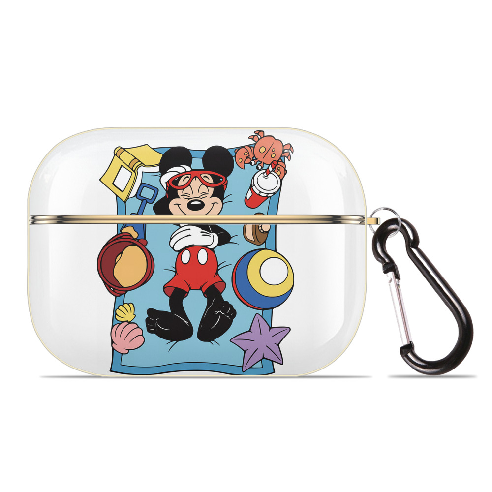 （画像用） ミッキーマウス Mickey Mouse 【AirPods Pro用】ハードシェル保護ケース｜耐衝撃・防指紋・カラビナ付き商品仕様