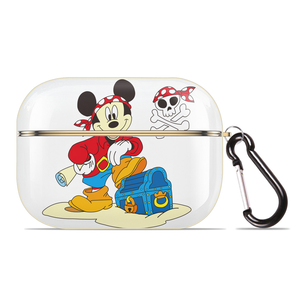 （画像用） ミッキーマウス Mickey Mouse 【AirPods Pro用】ハードシェル保護ケース｜耐衝撃・防指紋・カラビナ付き商品仕様