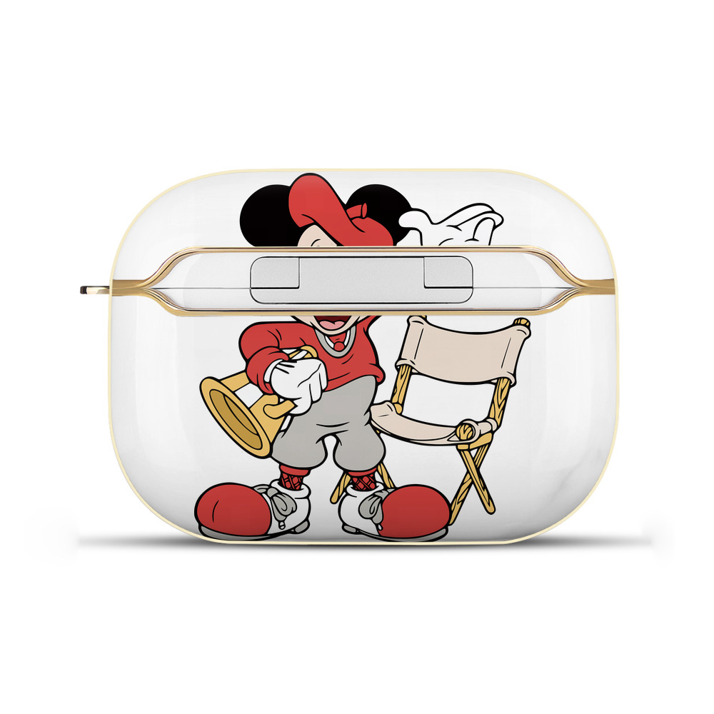 （画像用） ミッキーマウス Mickey Mouse 【AirPods Pro用】ハードシェル保護ケース｜耐衝撃・防指紋・カラビナ付き商品仕様