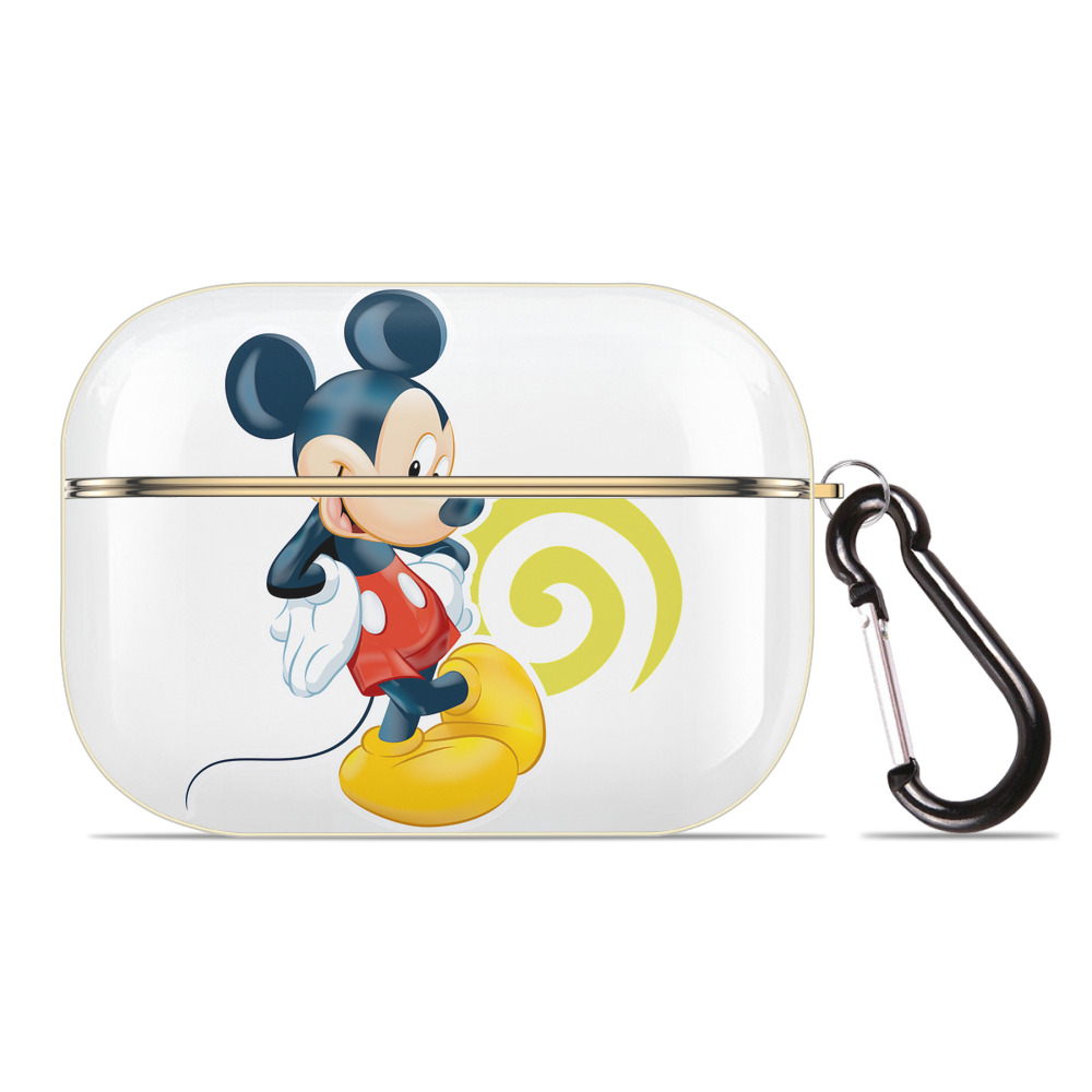 （画像用） ミッキーマウス Mickey Mouse 【AirPods Pro用】ハードシェル保護ケース｜耐衝撃・防指紋・カラビナ付き商品仕様