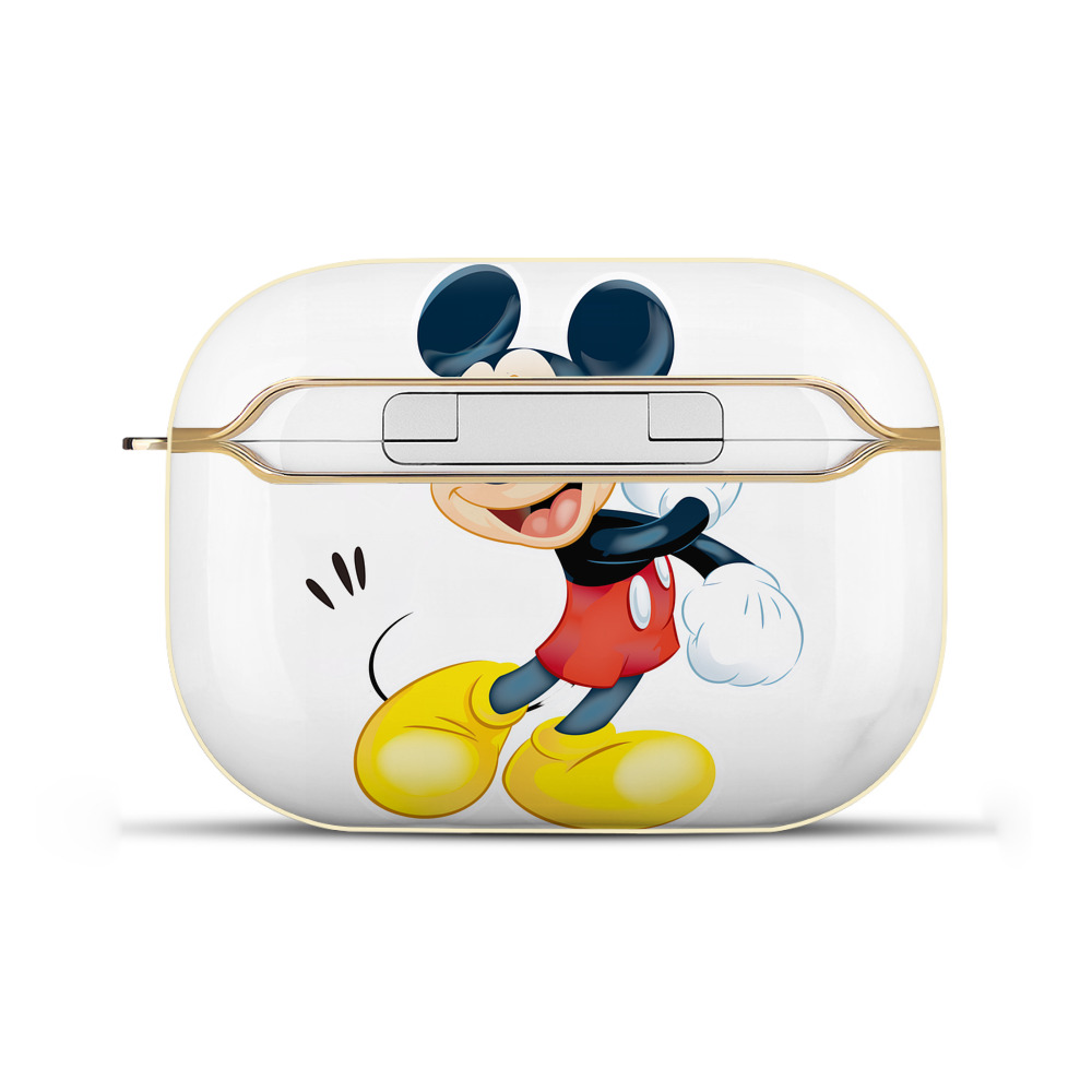 （画像用） ミッキーマウス Mickey Mouse 【AirPods Pro用】ハードシェル保護ケース｜耐衝撃・防指紋・カラビナ付き商品仕様