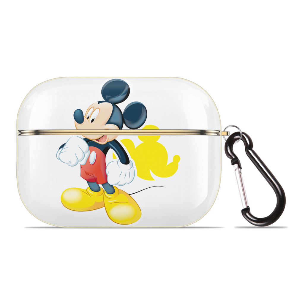 （画像用） ミッキーマウス Mickey Mouse 【AirPods Pro用】ハードシェル保護ケース｜耐衝撃・防指紋・カラビナ付き商品仕様