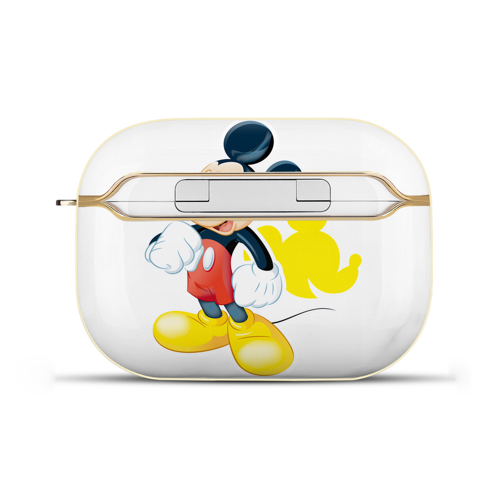 （画像用） ミッキーマウス Mickey Mouse 【AirPods Pro用】ハードシェル保護ケース｜耐衝撃・防指紋・カラビナ付き商品仕様