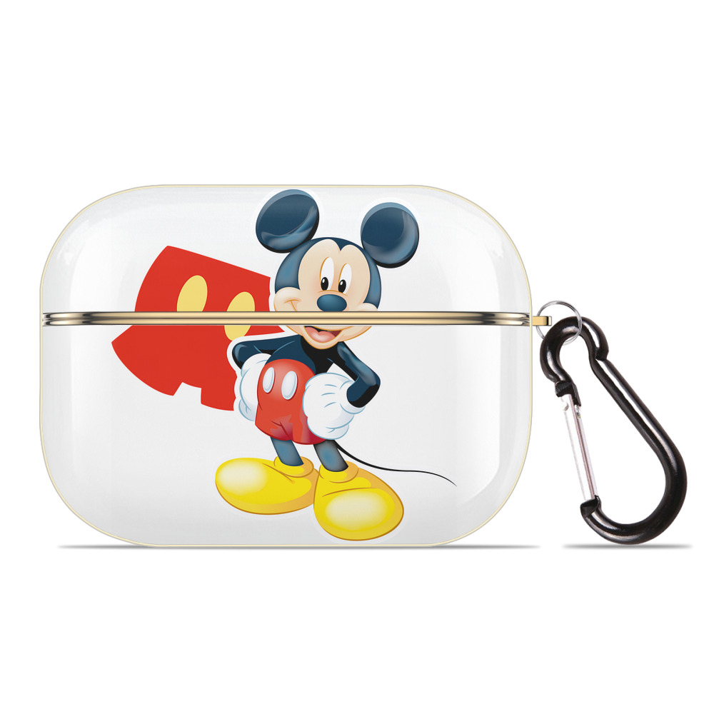 （画像用） ミッキーマウス Mickey Mouse 【AirPods Pro用】ハードシェル保護ケース｜耐衝撃・防指紋・カラビナ付き商品仕様