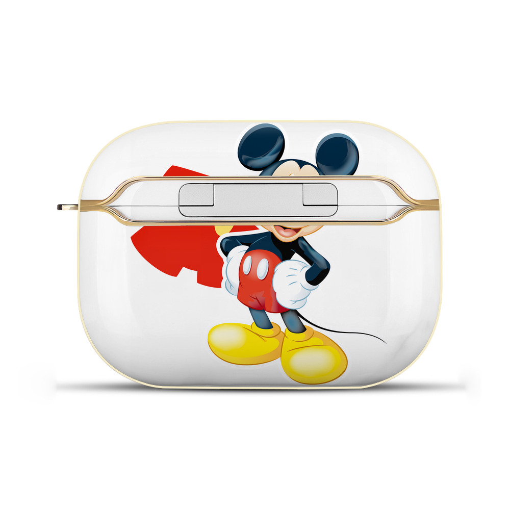 （画像用） ミッキーマウス Mickey Mouse 【AirPods Pro用】ハードシェル保護ケース｜耐衝撃・防指紋・カラビナ付き商品仕様