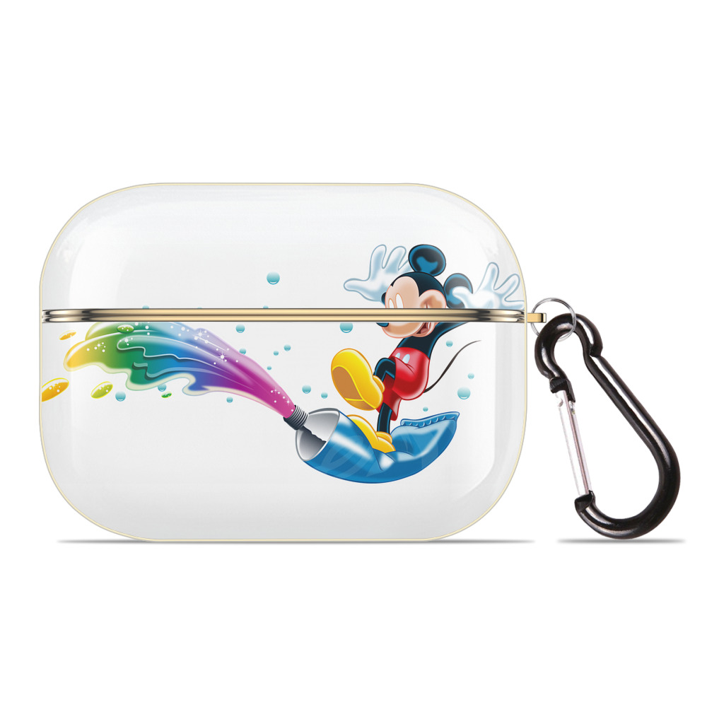 （画像用） ミッキーマウス Mickey Mouse 【AirPods Pro用】ハードシェル保護ケース｜耐衝撃・防指紋・カラビナ付き商品仕様